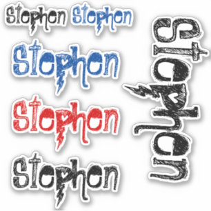 Boys Custom Name Vinyl Decal Personalised Graffiti
