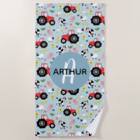 Boys Cute and Modern Farm Animal Pattern Kids