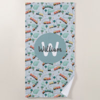 Boys Cute Blue Train Travel Kids