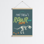 Boys Cute Dinosaur Dig Kids Birthday Welcome Sign<br><div class="desc">This cute and modern boys birthday party welcome sign design features a t-Rex dinosaur skeleton. The poster can be personalised with your child’s name. The perfect prehistoric dinosaur dig themed decor for your child’s dino party!</div>