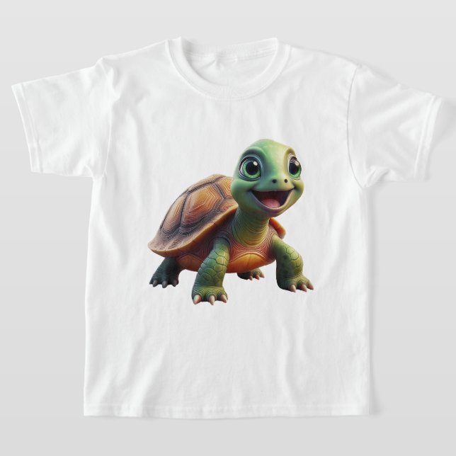 Boy's Cute Dinosaur T-Shirt (Laydown)