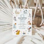 Boys Cute Dog Let's Pawty Birthday Invitation<br><div class="desc">Get ready to bark up some fun with this adorable “Let’s Pawty” birthday invitation! Perfect for dog-loving boys, this party animal themed invite features cute puppies, party hats, balloons, and rainbow colours for a playful and fun vibe. Whether you're throwing a puppy party or a paw-some birthday bash, this customisable...</div>