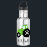 Boys Cute Green Transport Tractor Kids School 532 Ml Water Bottle<br><div class="desc">This cute and cool kids stainless steel water bottle design features a colourful green tractor cartoon and can be personalised with your boy's name. Perfect for tractor or farm-loving kids,  great for preschool,  kindergarten,  or a back-to-school gift! Check out our store for other cute farm designs.</div>