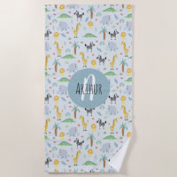 Boys Cute Jungle Safari Animals Zebra Kids