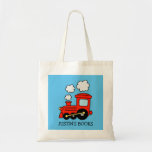 Boys cute red toy train library book tote bag<br><div class="desc">Kids toy choo choo train personalised library book canvas tote bag. Cute custom design for school books and more. Fun Back to school gift idea or Birthday party favour for boys. Make your own bookbag design with name of son, grandson, cousin, nephew, grandchildren etc. Personalizable school supplies and accessories. Locomotive...</div>