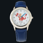 Boys Cute Red Welsh Dragon Cartoon & Name Kids Watch<br><div class="desc">This cute blue modern kids watch features an adorable Welsh dragon cartoon and has space for you to add your boys name. With clear, easily readable numbers, this 'first' watch is great for kids or toddlers just starting out on learning the time. The perfect Wales-themed design for your little one!...</div>