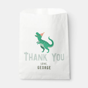 Boys Cute T-Rex Dinosaur Kids Birthday Favour Bags