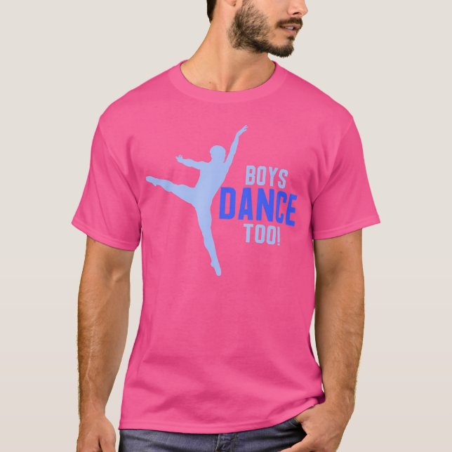 Boys Dance Too Pointe Dancer Shirt (Front)