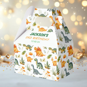 Boys Dinosaur Birthday Party Favour Box