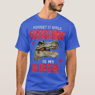 Boys Dinosaur Valentines Day Funny Mamasaurus Kids T-Shirt