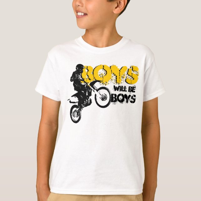 Boys Dirt Bike T-Shirt (Front)