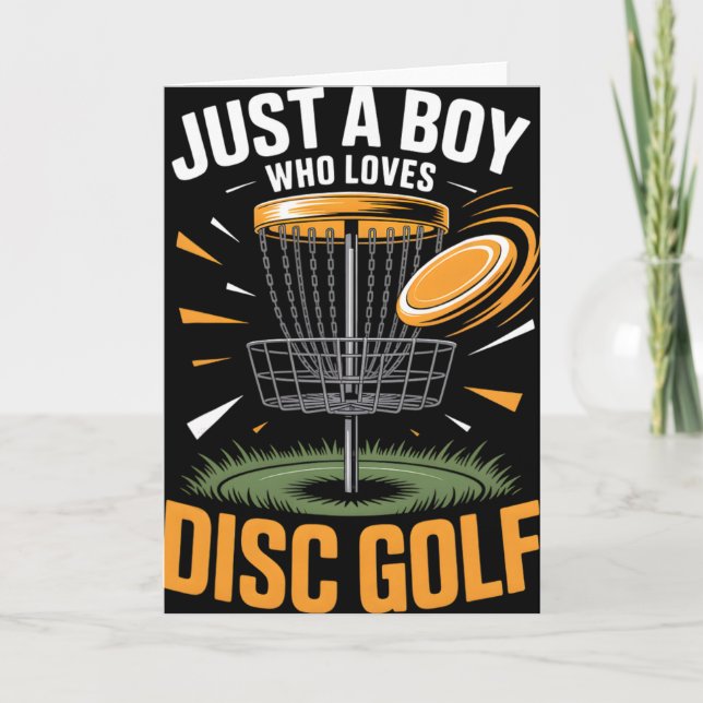 Boys Disc Golf  Card (Front)
