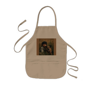 Boy's dog mission kids apron