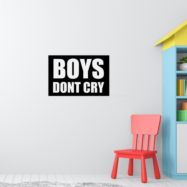 boys don't cry poster (Nursery 1)