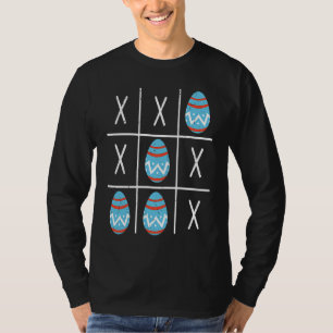 Boys Easter Eggs Tic Tac Toe XO XO 2023 Easter T-Shirt