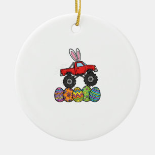 Boys Easter Monster Truck Happy Easter Day Eggs To Ceramic Tree Decoration
