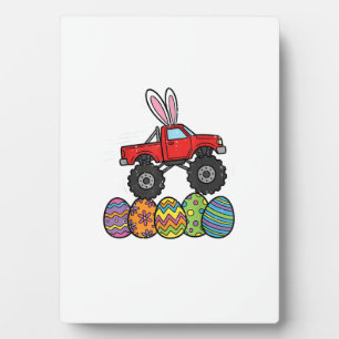 Boys Easter Monster Truck Happy Easter Day Eggs To Plaque