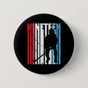 Boys Field Hockey 19th Birthday Player Motivationa 6 Cm Round Badge