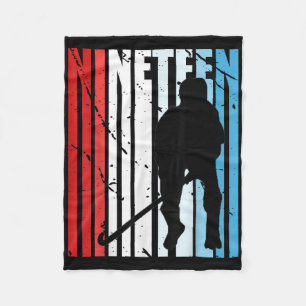 Boys Field Hockey 19th Birthday Player Motivationa Fleece Blanket
