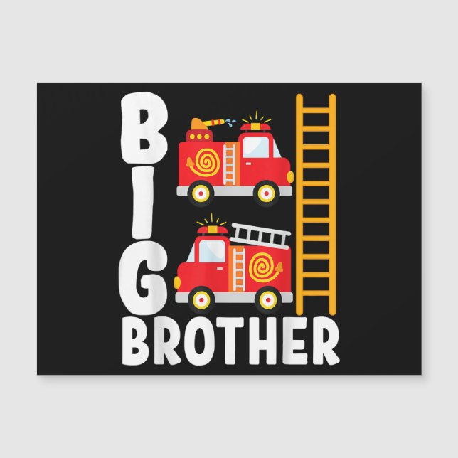 Boy's Fire Truck Fire Theme Big Brother Fire Engin (Front)