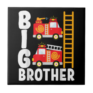 Boy's Fire Truck Fire Theme Big Brother Fire Engin Tile