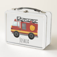 Boys Firefighter Fire Engine Truck Kids School