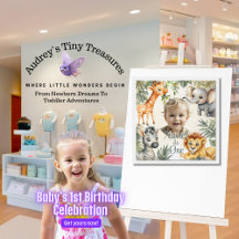 Boy's First Birthday - Jungle Yard Sign