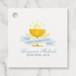 Boys First Holy Communion Personalised Favour Tags