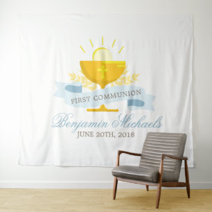Boys First Holy Communion Personalised Tapestry