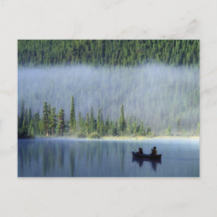 Boys fishing on Waterfowl Lake, Banff National Postcard
