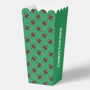 Boys Football Brown Sports Birthday Favour Box