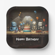 Boy's Fun Birthday Party Paper Plates #8