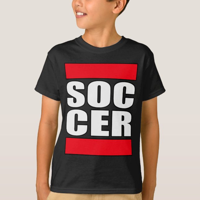 boys funny Soccer t shirt (Front)