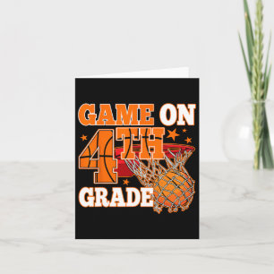 Boys Game On 4th Grade Bysketbyll Byck To School T Card