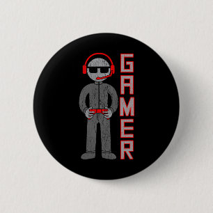 Boys Gift For The Best Video Game Player. 6 Cm Round Badge