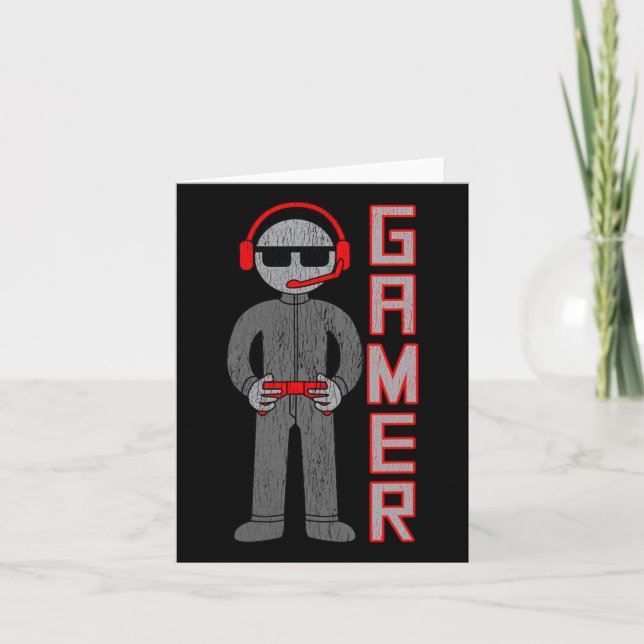 Boys Gift For The Best Video Game Player.  Card (Front)