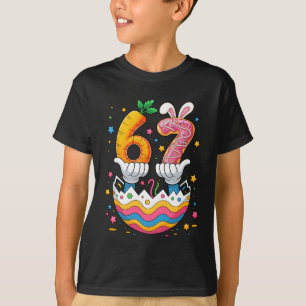 Boys Girls Easter Eggs Cute Bunny Six Seven 67 Mem T-Shirt