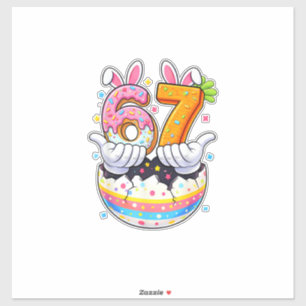 Boys Girls Easter Eggs Funny Bunny Six Seven 67 Me