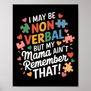 Boys Girls Funny Autism Be In Awe Of My Tism Racco Poster