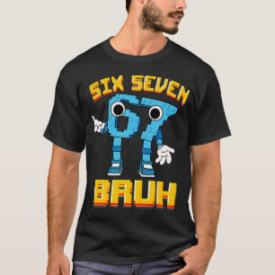 Boys Girls Kids Italian Brainrot Meme 67 Six Seven T-Shirt
