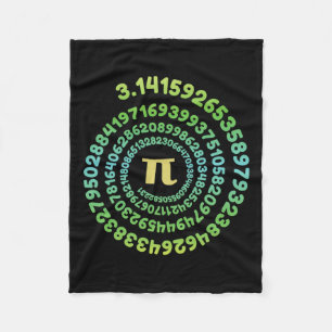 Boys Girls Pi Day Infinity Math Lover Nerd Geek Pi Fleece Blanket