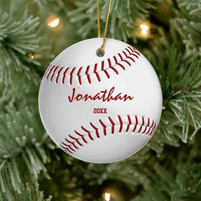 boys girls sports gifts baseball softball ceramic tree decoration (Tree)