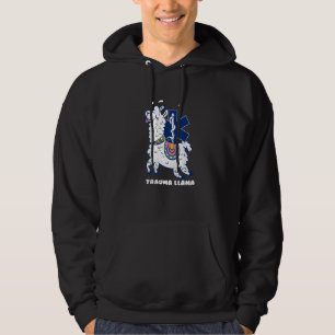 Boys Girls Trauma llama EMT design Paramedic Hoodie