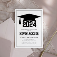Boys Grad Party Invitation, Boy Graduation 2024