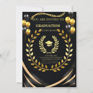 Boys Graduation Invitation Card 2026   Elegant