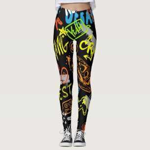 Boys' Graffiti: Hand Drawn Coolness Leggings