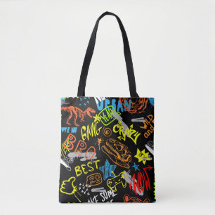 Boys' Graffiti: Hand Drawn Coolness Tote Bag