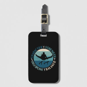 Boys Gymnastics Character Strength Discipline Luggage Tag
