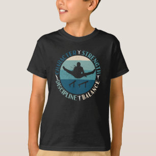 Boys Gymnastics Character Strength Discipline T-Shirt