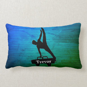 Boys Gymnastics Personalised Throw Pillow